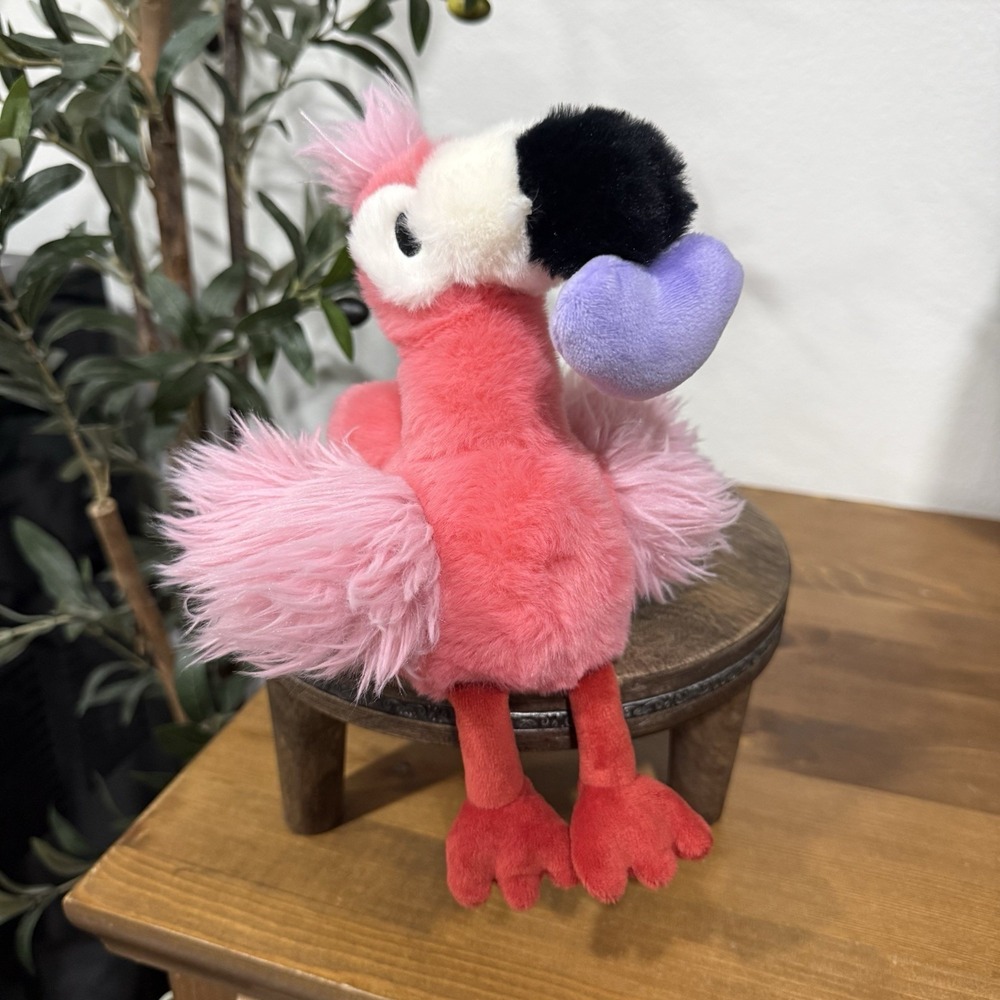2026 Giggle Scape Plush FLAMINGO PURPLE HEART 8" NWOT Valentine Target Exclusive
